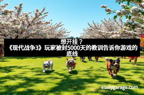 想开挂?《现代战争3》玩家被封5000天的教训告诉你游戏的底线